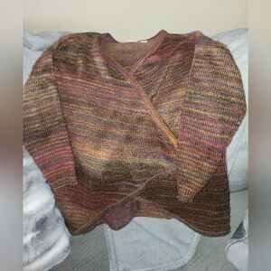 Cato Women's V-Neck Sweater in Earth Tones